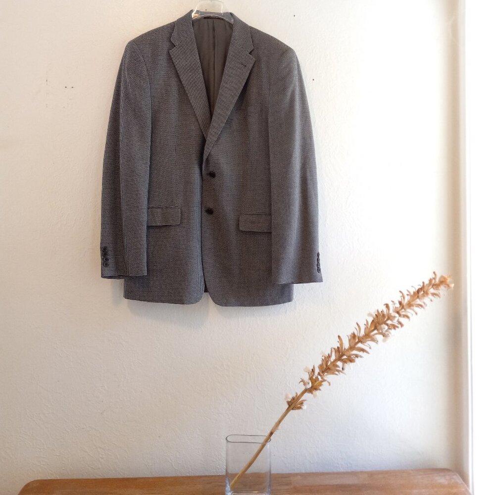 Silk/Wool Blend Blazer/Sportscoat 42L Made in USA Classic Old Money Quiet Luxury